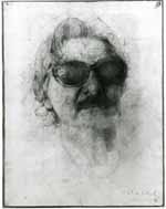 Portrait of Ian Board, 1977/8; pencil on paper Private Collection formally in the collection of the late Miss Valerie Beston.  Michael Clark